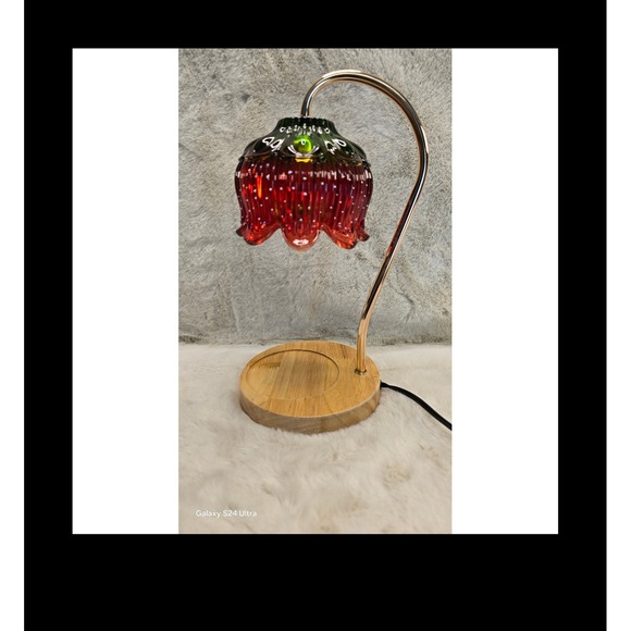 Strawberry Shortcake Candle Warmer Lamp Glass Shade Wax Melt Burner Timer NIB - Picture 5 of 8